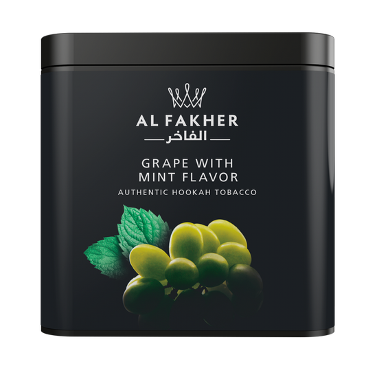 Alfakher 1kg grape with mint(50g/1000g)